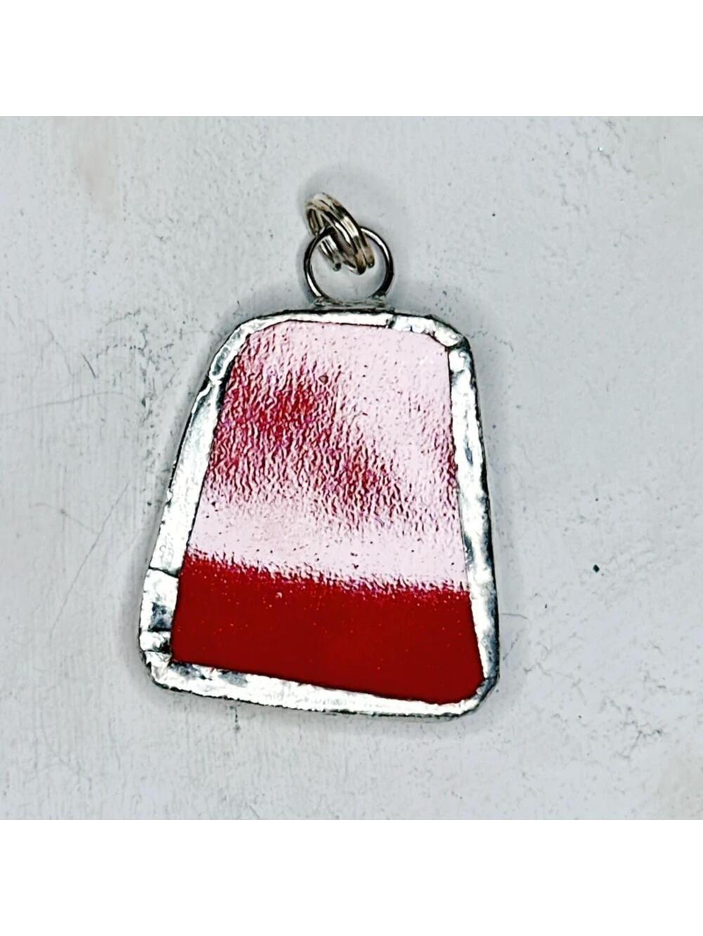 982L. Red Ceramic Pendant - Picture 7 of 9